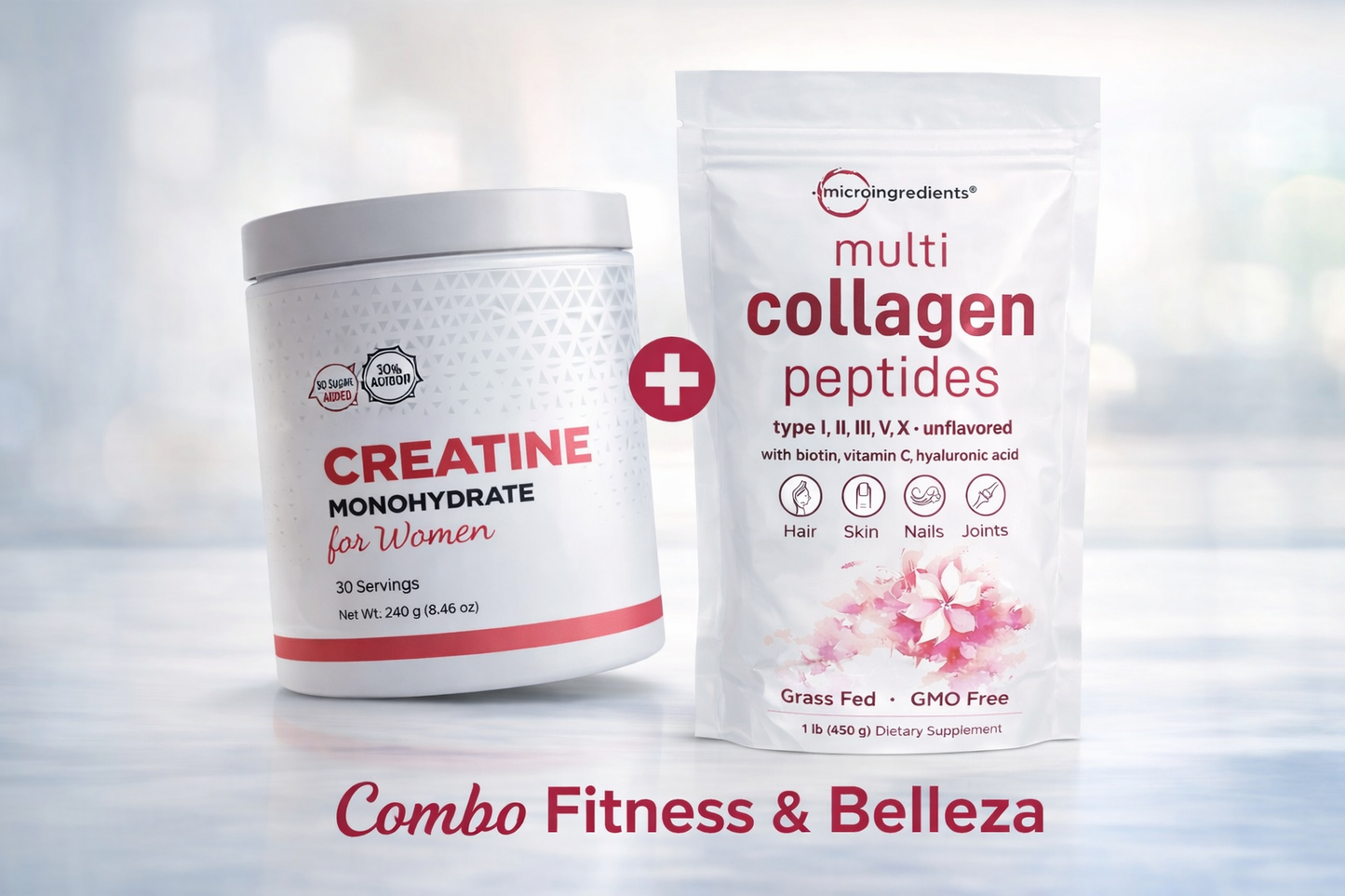 Combo Fitness & Belleza  Creatina + Colágeno Hidrolizado